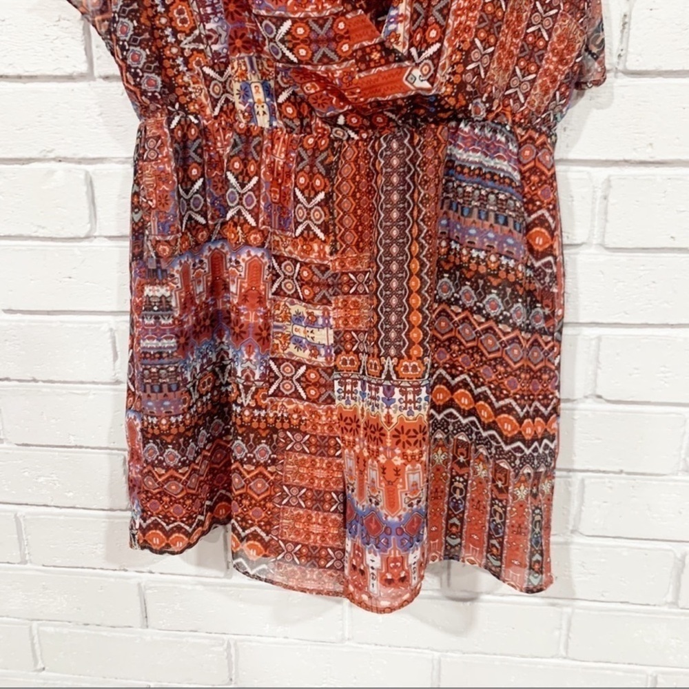 Bcbgeneration Printed Patchwork Boho Romper - image 3